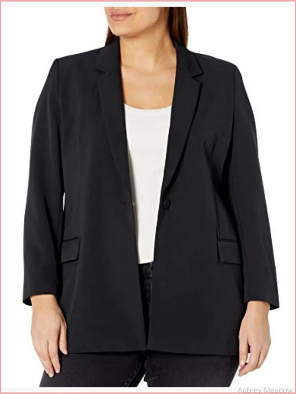 Power Blazer - Notched Collar Long Silhouette Women's Blake